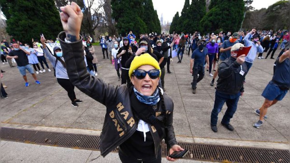 Austarlia's anti-lockdown protesters clash with police; over a dozen arrested in Melbourne