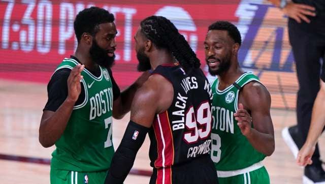 NBA: Boston Celtics top Miami Heat 117 