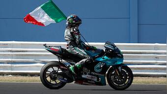 MotoGP 2020: Franco Morbidelli wins maiden race at San Marino as Andrea Dovizioso takes championship lead