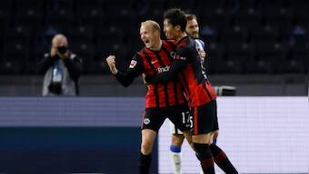 Bundesliga: Japan's Daichi Kamada shines as Eintracht Frankfurt down Hertha Berlin 3-1 for season's first win