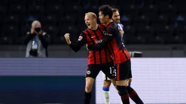 Bundesliga: Japan's Daichi Kamada shines as Eintracht Frankfurt down Hertha Berlin 3-1 for season's first win