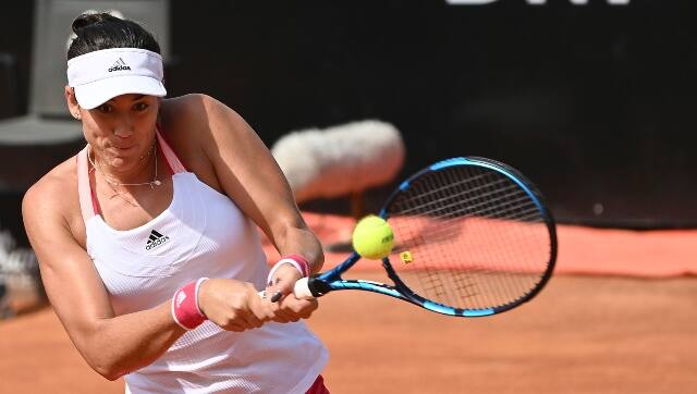 Garbine Muguruza in action at the Italian Open. AP