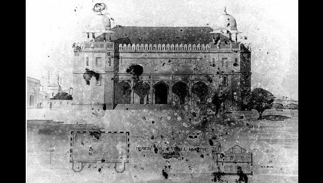 Design for a Small Museum' Specialized History Drawing at the Sir JJ School of Art, circa, 1940, by ND Desai. Image via archives of Sir JJ College of Architecture. 