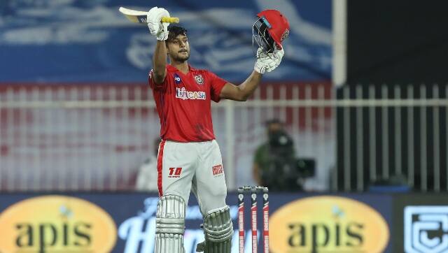 Mayank Agarwal scored his maiden IPL ton, but the effort went in vain. Image courtesy: Arjun Singh / Sportzpics for BCCI