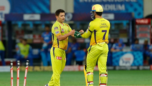 Piyush Chwala (L) during a match playing for CSK. Sportzpics