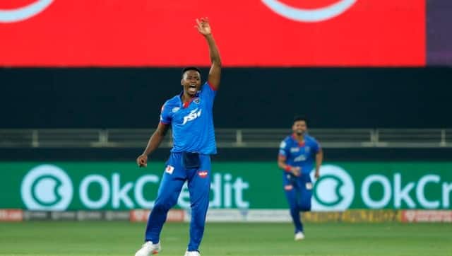Kagiso Rabada’s sensational super over ensured DC’s win. Image courtesy: Twitter/ @DelhiCapitals