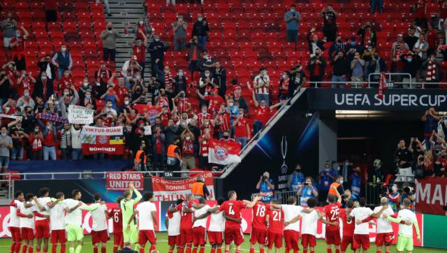 UEFA Super Cup: Bayern Munich, Sevilla fans watch live football again as UEFA president defends decision to allow attendance UEFA Super Cup: Bayern Munich, Sevilla fans watch live football again as UEFA president defends decision to allow attendance