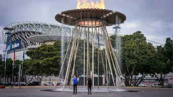Sydney re-lights cauldron to mark 20th anniversary of Olympics