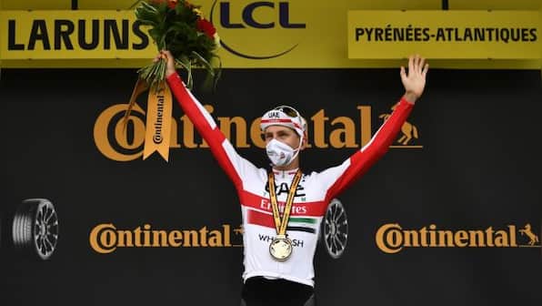 Tour de France 2020: Rookie Tadej Pogacar wins stage nine as Primoz Roglic takes yellow jersey