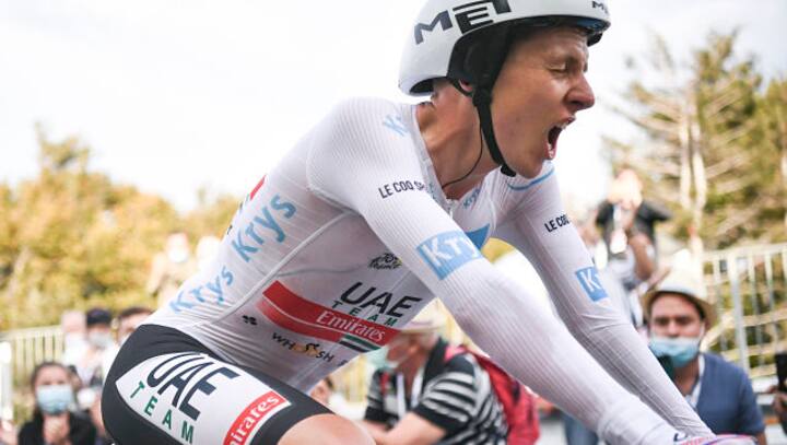 Tour de France: Tadej Pogacar crushes Primoz Roglic's 57-second lead in time trial to take grip on title