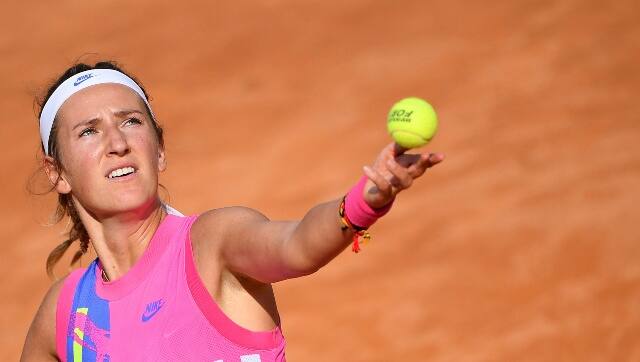 Victoria Azarenka in action at the Italian Open. AP