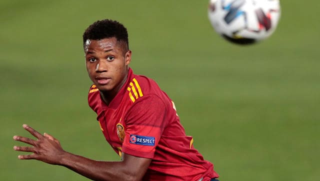 UEFA Nations League: Ansu Fati becomes Spain's youngest scorer in win over Ukraine;  Switzerland ties with Germany