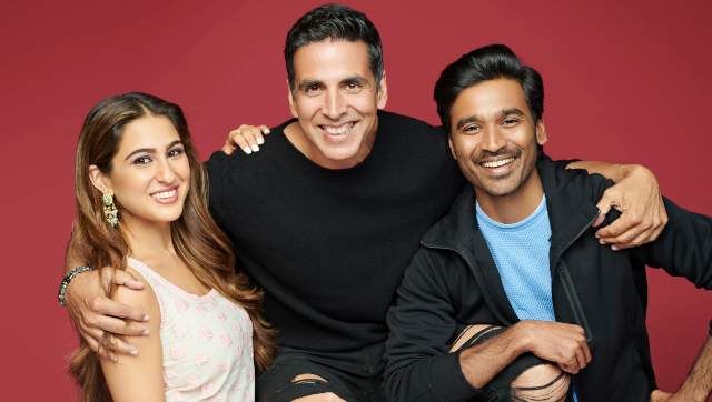 Sara Ali Khan, Kumar and Dhanush in Atrangi Re announcement pictures| Image from Twitter