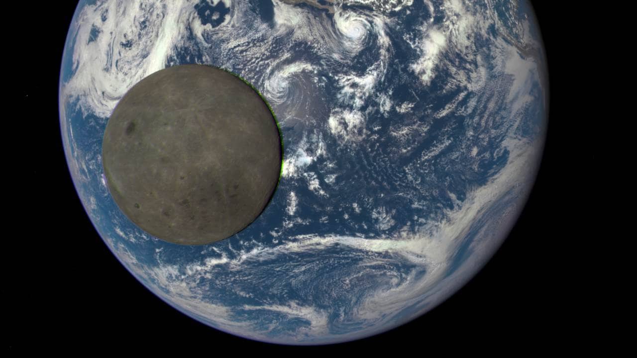 This image shows the far side of the Moon, illuminated by the Sun. Image credit: NASA