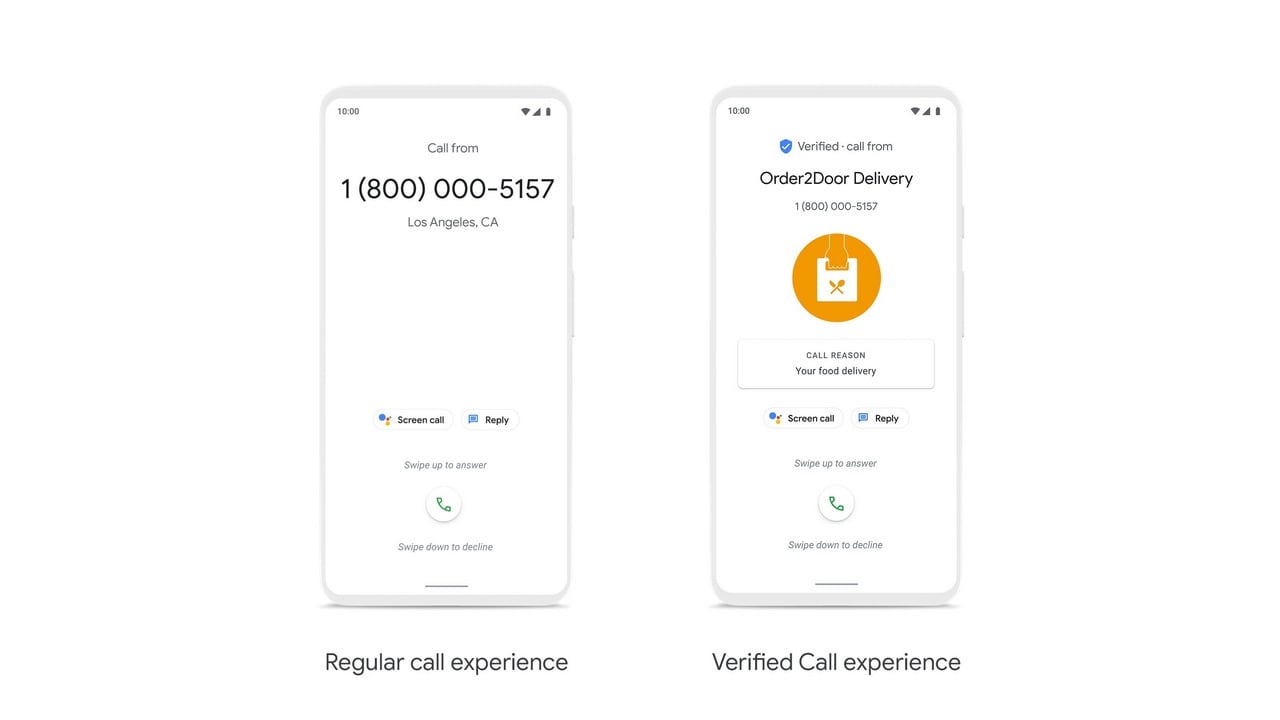 Google Verified calls. Image: Google