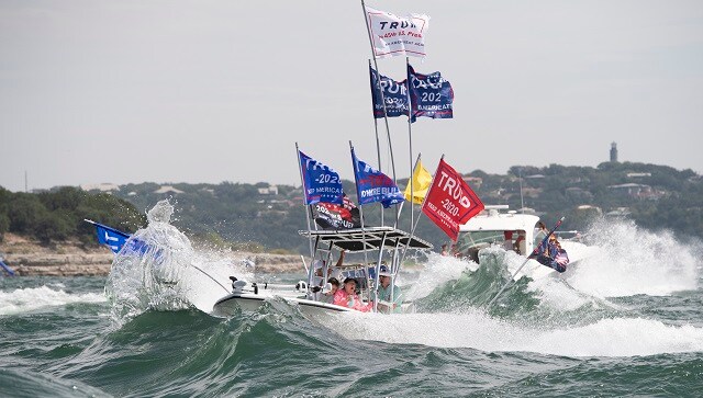 Vessels stall and sink at pro-Donald Trump boat parade held on Texas' Lake Travis