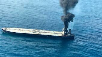 Indian Oil tanker catches fire near Sri Lankan coast; one crew member injured, another missing