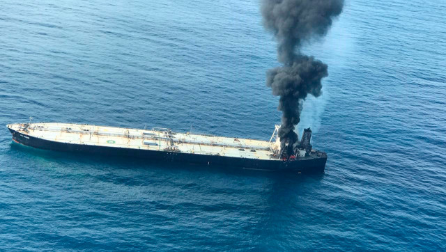 Indian Oil tanker catches fire near Sri Lankan coast; one crew member injured, another missing Indian Oil tanker catches fire near Sri Lankan coast; one crew member injured, another missing