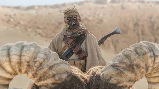 A Tusken raider in The Mandalorian Season 2