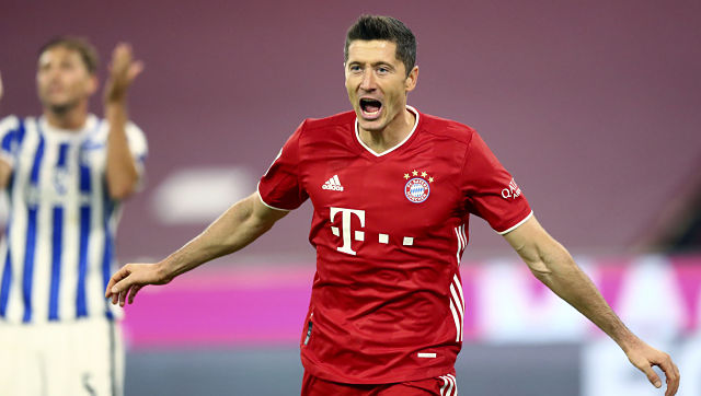 Bundesliga: Robert Lewandowski nets four goals as Bayern Munich clinch seven-goal thriller against Hertha Berlin Bundesliga: Robert Lewandowski nets four goals as Bayern Munich clinch seven-goal thriller against Hertha Berlin