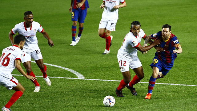 LaLiga: Barcelona drop first points of season after draw against Sevilla; Real Madrid see off Levante LaLiga: Barcelona drop first points of season after draw against Sevilla; Real Madrid see off Levante