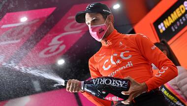 Giro d’Italia 2020: Czech rider Josef Cerny wins 19th stage as rain and protest sees 130 km cut from race