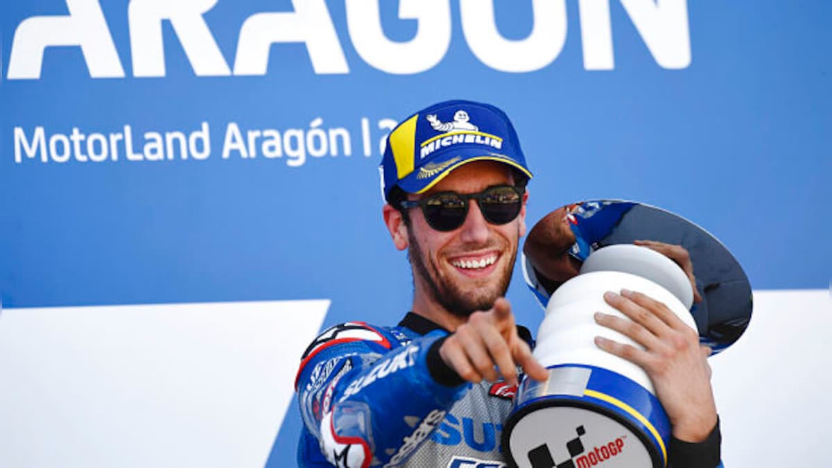 Aragon MotoGP 2020: Alex Rins wins thriller as Joan Mir takes championship lead