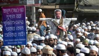 Muslims across world protest against French president Emmanuel Macron over stand on Charlie Hebdo cartoons