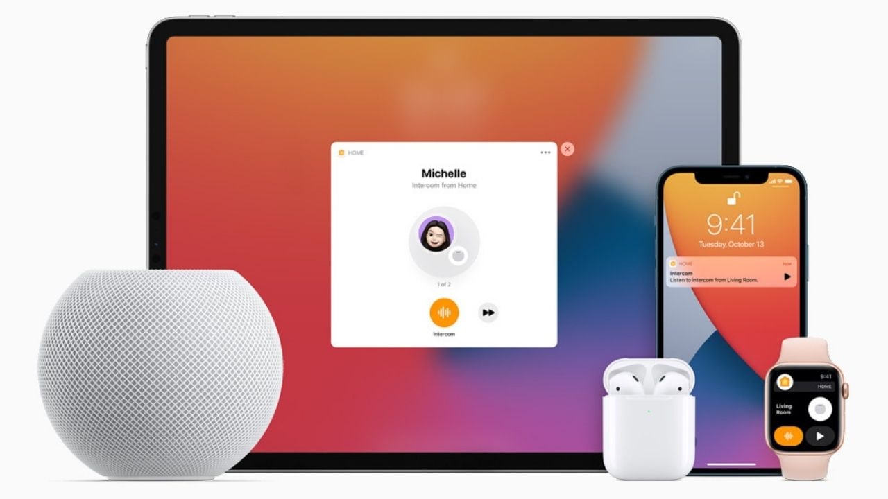 The HomePod Mini can be connected with all Apple devices.