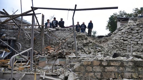 Azerbaijan accuses Armenia of targeting cities outside disputed Nagorno-Karabakh region
