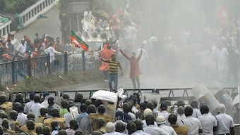 Bengal BJP workers clash with police during 'march to Nabanna'; party condemns 'barbaric treatment' of cadre