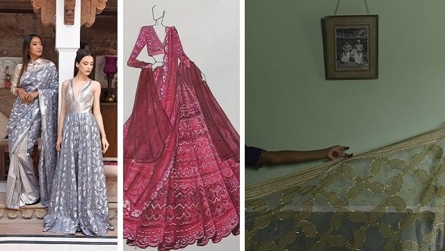 From the LFW 2020 collections of (L-R) Bemberg X Hemang Agrawal; Monica and Jade; Raw Mango