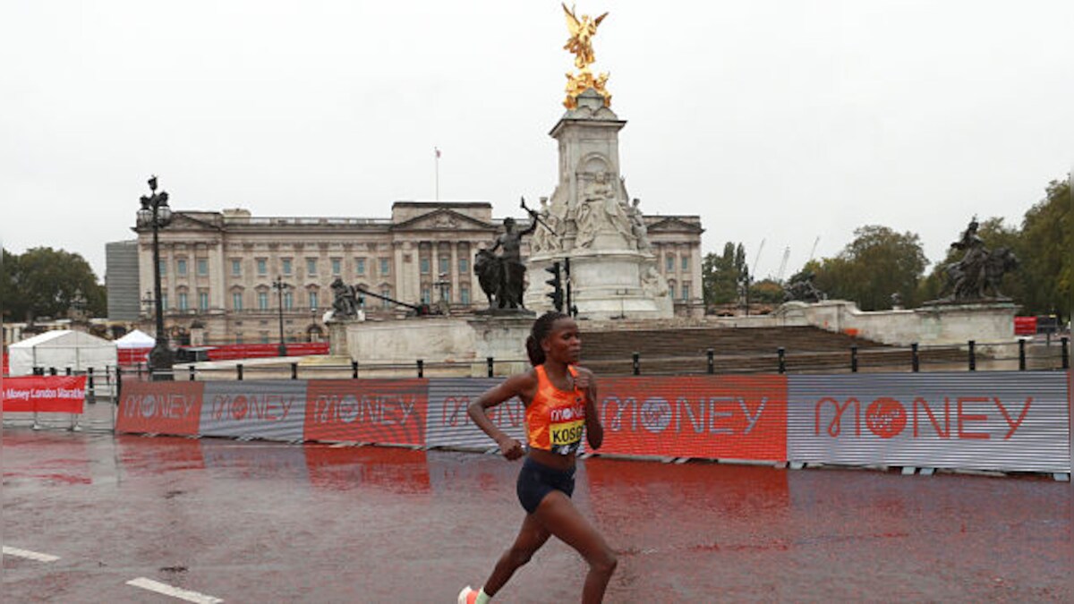 London Marathon 2020: Kenya's Brigid Kosgei retains women's title by pipping Sarah Hall