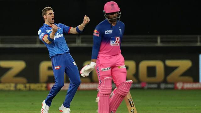 Anrich Nortje continued his good run in the tournament with the ball, picking up two wickets for 33 runs. But what made his spell exciting was the pace at which he bowled, once touching the 156 kph mark. He bowled with raw pace and he bowled tight lines as well. Sportzpics