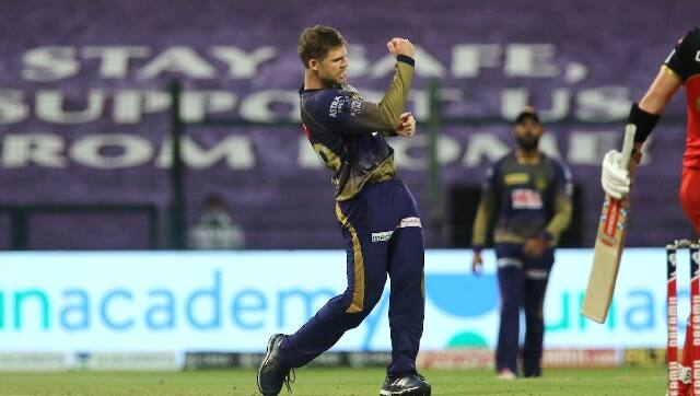 Lockie Ferguson, who was phenomenal in his last outing against Sunrisers Hyderabad, removed RCB opener Aaron Finch. He was the pick of the KKR bowlers and finished with an economy rate of 4.25. Sportzpics