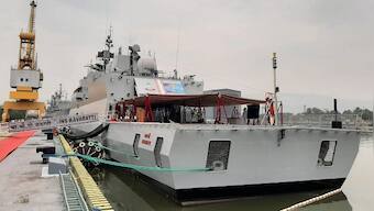 INS Kavaratti, last of 4 indigenously-built stealth corvettes, commissioned into Indian Navy