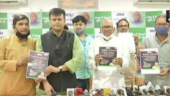 Bihar polls: JD(U) releases manifesto, lashes out at Grand Alliance over 'lofty' promises