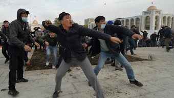 Kyrgyzstan slips deeper into crisis as rival groups clash in capital Bishkek; five injured