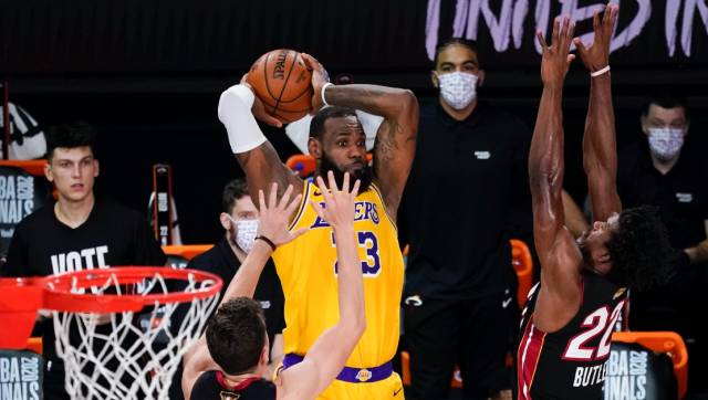 NBA Finals: Los Angeles Lakers on the cusp of championship in 102-96 Game 4 win over Miami Heat NBA Finals: Los Angeles Lakers on the cusp of championship in 102-96 Game 4 win over Miami Heat