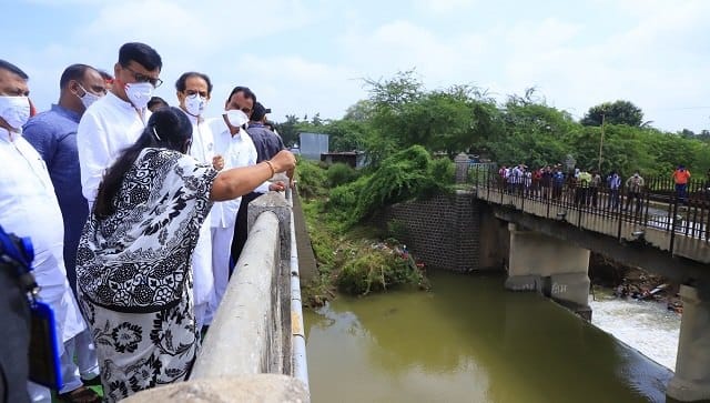 Maharashtra chief minister Uddhav Thackeray toured flood-hit areas of the state. Image credits: Twitter @@micnewdelhi