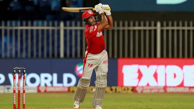 In reply, Mayank Agarwal gave a blistering start to KXIP with a knock of 45 off 25. Image: Sportzpics for BCCI