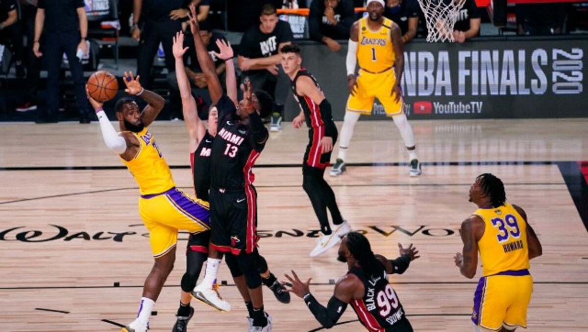 Nba Los Angeles Lakers Lebron James Breeze Past Miami Heat In Game 1 Of Finals Sports News Firstpost