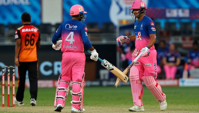 IPL 2020: Rahul Tewatia, Riyan Parag snap RR's four-match losing streak with five-wicket win over SRH IPL 2020: Rahul Tewatia, Riyan Parag snap RR's four-match losing streak with five-wicket win over SRH