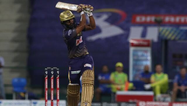 KKR’s Rahul Tripathi made full use of his promotion and stroked his way to a match-winning 81. Image courtesy: Sportzpics