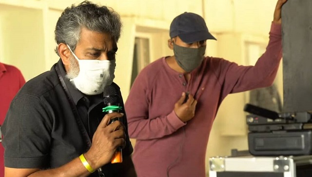 SS Rajamouli resumes filming for Jr NTR, Ram Charan's RRR with COVID-19 protocols SS Rajamouli resumes filming for Jr NTR, Ram Charan's RRR with COVID-19 protocols