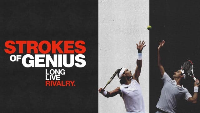 A poster of Strokes of Genius documentary.