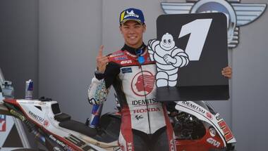 MotoGP 2020: Takaaki Nakagami grabs maiden pole in Teruel GP qualifying, championship leader Joan Mir in 12th