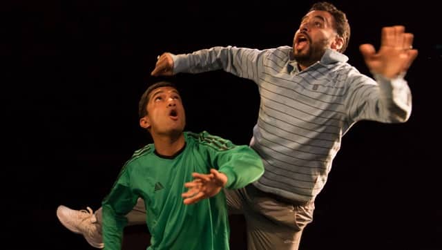A scene from the Royal Court production of Abhishek Majumdar's Djinns of Eidgah, Photo by Manuel Harlan