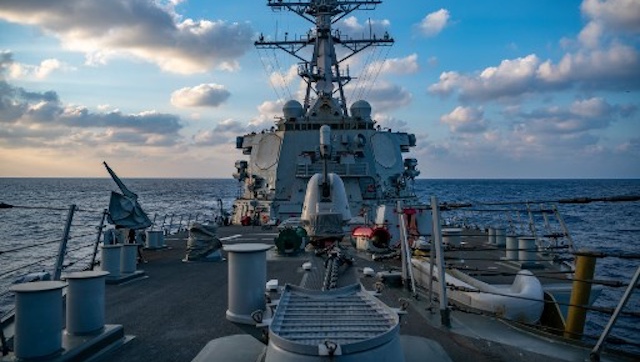 China accuses US of undermining peace after American warship USS Barry sails through Taiwan Strait China accuses US of undermining peace after American warship USS Barry sails through Taiwan Strait