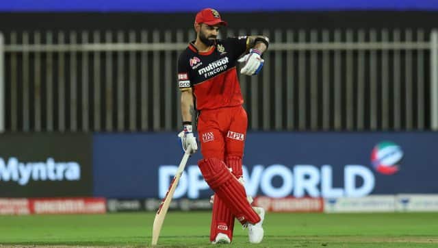 Virat Kohli was the highest run-getter for RCB with 48 off 39 as other batsmen struggled on the two-pace pitch. Image: Sportzpics for BCCI